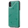 iPhone XS Max Cat Bee Embossing Pattern Shockproof Protective Case with Card Slots & Photo Frame - Green