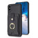 iPhone XS Max BF27 Metal Ring Card Bag Holder Phone Case - Black