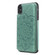 iPhone XS Max Flower Embossing Pattern Shockproof Protective Case with Holder & Card Slots & Photo Frame - Green