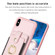 iPhone XS Max BF27 Metal Ring Card Bag Holder Phone Case - Pink