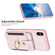 iPhone XS Max BF27 Metal Ring Card Bag Holder Phone Case - Pink