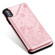 iPhone XS Max Cat Bee Embossing Pattern Shockproof Protective Case with Card Slots & Photo Frame - Rose Gold