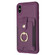 iPhone XS Max BF27 Metal Ring Card Bag Holder Phone Case - Dark Purple