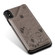 iPhone XS Max Cat Bee Embossing Pattern Shockproof Protective Case with Card Slots & Photo Frame - Grey