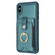 iPhone XS Max BF27 Metal Ring Card Bag Holder Phone Case - Green