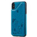 iPhone XS Max Cat Bee Embossing Pattern Shockproof Protective Case with Card Slots & Photo Frame - Blue