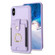 iPhone XS Max BF27 Metal Ring Card Bag Holder Phone Case - Purple