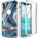 iPhone XS Max 360 Full Body Painted Phone Case - Marble L09