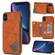 iPhone XS Max Line Card Holder Phone Case - Brown