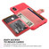 iPhone XS Max Magnetic Wallet Card Bag Leather Case - Red
