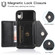 iPhone XS Max Multi-functional Cross-body Card Bag TPU+PU Back Cover Case with Holder & Card Slot & Wallet - Black