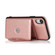 iPhone XS Max Multi-functional Cross-body Card Bag TPU+PU Back Cover Case with Holder & Card Slot & Wallet - Rose Gold