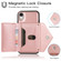 iPhone XS Max Multi-functional Cross-body Card Bag TPU+PU Back Cover Case with Holder & Card Slot & Wallet - Rose Gold