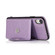 iPhone XS Max Multi-functional Cross-body Card Bag TPU+PU Back Cover Case with Holder & Card Slot & Wallet - Purple