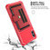 iPhone XS Max ZM06 Card Bag TPU + Leather Phone Case - Red