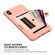 iPhone XS Max ZM06 Card Bag TPU + Leather Phone Case - Pink