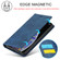 iPhone XS Max LC.IMEEKE Strong Magnetism Ultra-thin Horizontal Flip Shockproof Matte TPU + PU Leather Case with Holder & Card Slots & Wallet - Blue