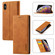 iPhone XS Max LC.IMEEKE Strong Magnetism Ultra-thin Horizontal Flip Shockproof Matte TPU + PU Leather Case with Holder & Card Slots & Wallet - Brown