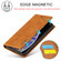 iPhone XS Max LC.IMEEKE Strong Magnetism Ultra-thin Horizontal Flip Shockproof Matte TPU + PU Leather Case with Holder & Card Slots & Wallet - Brown