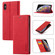 iPhone XS Max LC.IMEEKE Strong Magnetism Ultra-thin Horizontal Flip Shockproof Matte TPU + PU Leather Case with Holder & Card Slots & Wallet - Red