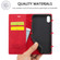 iPhone XS Max LC.IMEEKE Strong Magnetism Ultra-thin Horizontal Flip Shockproof Matte TPU + PU Leather Case with Holder & Card Slots & Wallet - Red