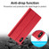 iPhone XS Max LC.IMEEKE Strong Magnetism Ultra-thin Horizontal Flip Shockproof Matte TPU + PU Leather Case with Holder & Card Slots & Wallet - Red