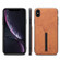 iPhone XS Max Denior DV Elastic Card PU Back Cover Phone Case - Brown