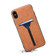 iPhone XS Max Denior DV Elastic Card PU Back Cover Phone Case - Brown
