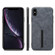 iPhone XS Max Denior DV Elastic Card PU Back Cover Phone Case - Grey