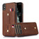 iPhone XS Max Wristband Kickstand Wallet Leather Phone Case - Brown