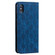 iPhone XS Max Lucky Flowers Embossing Pattern Magnetic Horizontal Flip Leather Case with Holder & Card Slots - Dark Blue