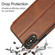iPhone XS Max Knight Magnetic Suction Leather Phone Case - Brown