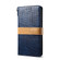 iPhone XS Max Splicing Color Crocodile Texture PU Horizontal Flip Leather Case with Wallet & Holder & Card Slots & Lanyard  - Blue