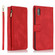 iPhone XS Max Skin-feel Crazy Horse Texture Zipper Wallet Bag Horizontal Flip Leather Case with Holder & Card Slots & Wallet & Lanyard - Red