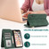 iPhone XS Max Skin-feel Crazy Horse Texture Zipper Wallet Bag Horizontal Flip Leather Case with Holder & Card Slots & Wallet & Lanyard - Dark Green
