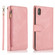 iPhone XS Max Skin-feel Crazy Horse Texture Zipper Wallet Bag Horizontal Flip Leather Case with Holder & Card Slots & Wallet & Lanyard - Rose Gold