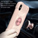 iPhone XS Max Shockproof Silicone + PC Protective Case with Dual-Ring Holder - Rose Gold