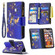 iPhone XS Max Colored Drawing Pattern Zipper Horizontal Flip Leather Case with Holder & Card Slots & Wallet - Purple Butterfly