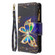 iPhone XS Max Colored Drawing Pattern Zipper Horizontal Flip Leather Case with Holder & Card Slots & Wallet - Big Butterfly
