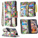 iPhone XS Max Colored Drawing Pattern Zipper Horizontal Flip Leather Case with Holder & Card Slots & Wallet - Tree