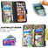 iPhone XS Max Colored Drawing Pattern Zipper Horizontal Flip Leather Case with Holder & Card Slots & Wallet - Tree