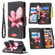 iPhone XS Max Colored Drawing Pattern Zipper Horizontal Flip Leather Case with Holder & Card Slots & Wallet - Lotus