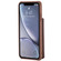 iPhone XS Max Zipper Shockproof Protective Case with Card Slots & Bracket & Photo Holder & Wallet Function - Coffee