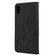 iPhone XS Max Skin Feel Splicing Leather Phone Case - Black