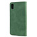 iPhone XS Max Skin Feel Splicing Leather Phone Case - Green