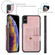 iPhone XS Max JEEHOOD RFID Blocking Anti-Theft Wallet Phone Case - Pink