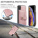iPhone XS Max JEEHOOD RFID Blocking Anti-Theft Wallet Phone Case - Pink