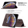 iPhone XS Max Magnetic RFID Blocking Anti-Theft Leather Case with Holder & Card Slots & Wallet - Brown