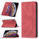 iPhone XS Max Magnetic RFID Blocking Anti-Theft Leather Case with Holder & Card Slots & Wallet - Red