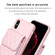 iPhone XS Max Vertical Wallet Rhombic Leather Phone Case - Pink